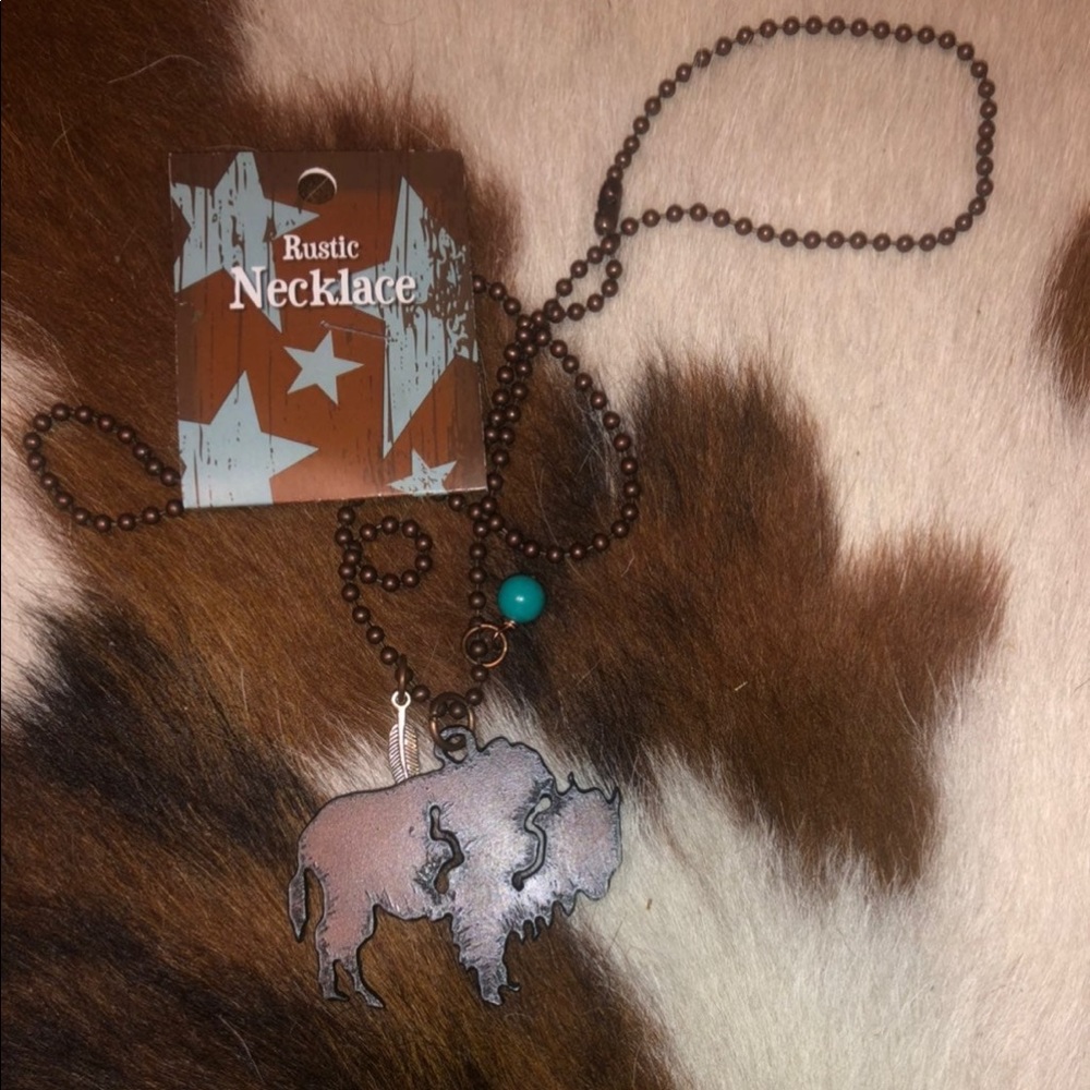 Rustic Buffalo necklace